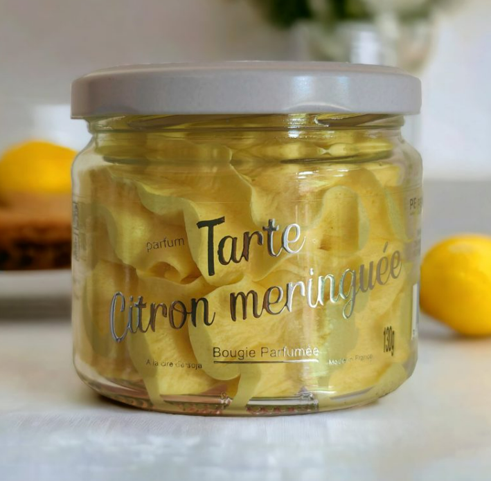 BOUGIE SANS BIJOU POT CHANTILLY TARTE AU CITRON MERINGUEE 130Gr image